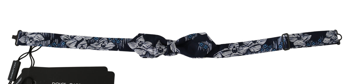 Dolce & Gabbana Silk Necktie - Navy Floral Print
