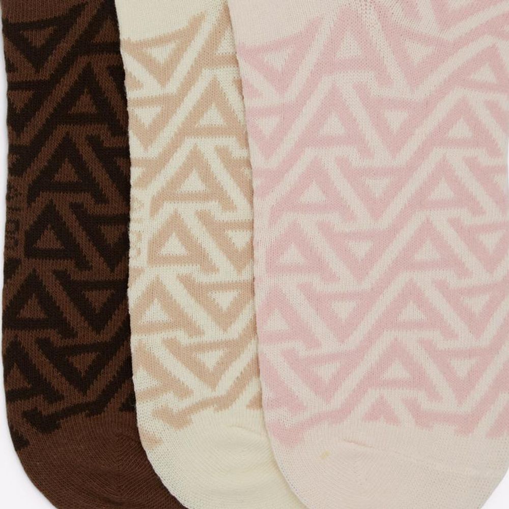 ALDO Women's Stretch Polyester Cotton Socks - Natural