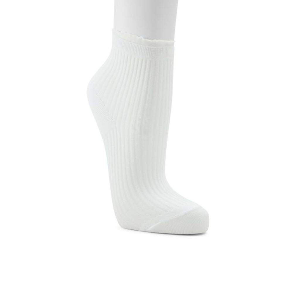 ALDO Crisp Women's Plush Polyester & Cotton Socks - White