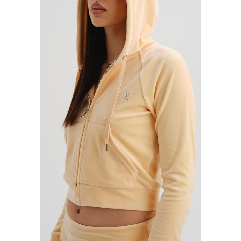 Juicy Couture Women's Relaxed Fit Polyester Sweatshirt - Natural