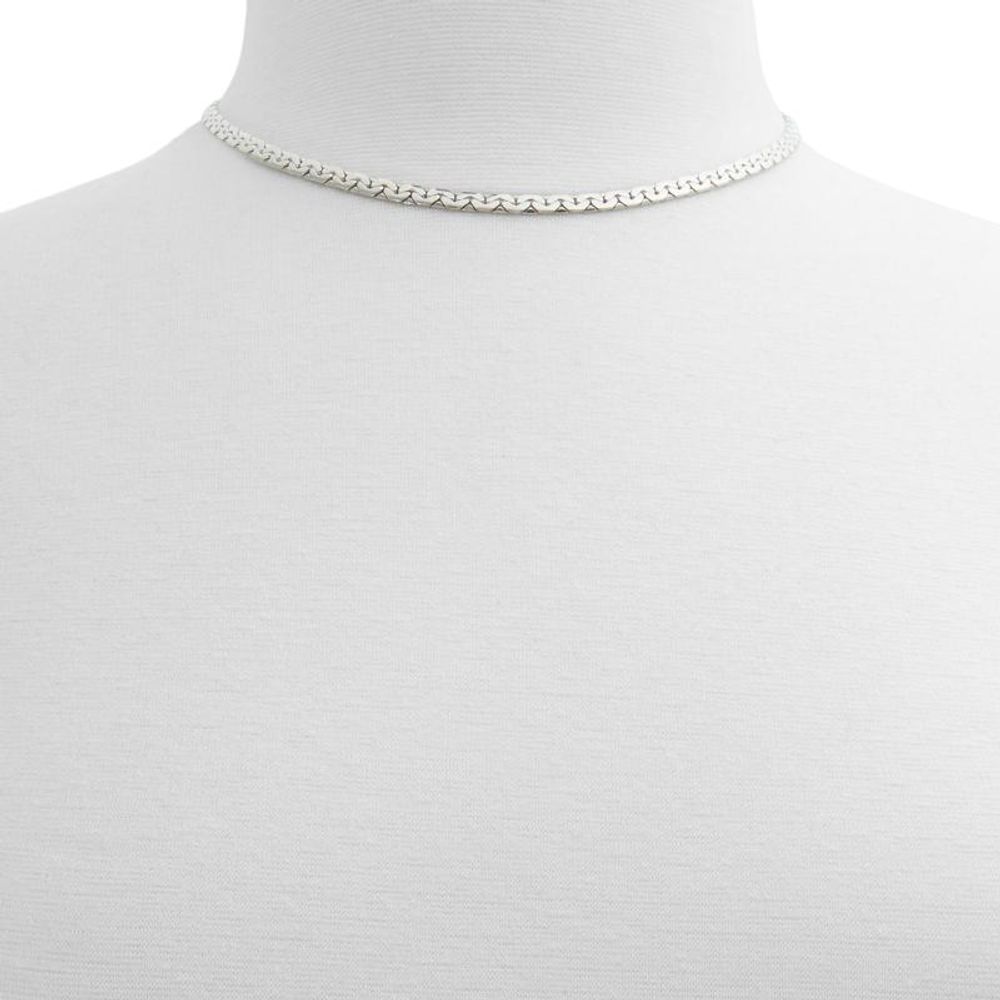 ALDO Women's Silver Steel Brass & Elastane Necklace - Silver