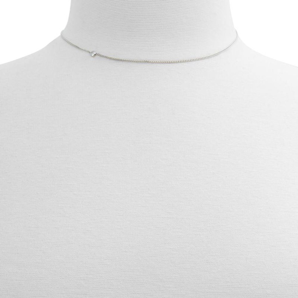 ALDO Women's Silver Stainless Steel & Cubic Zirconia Necklace - Silver