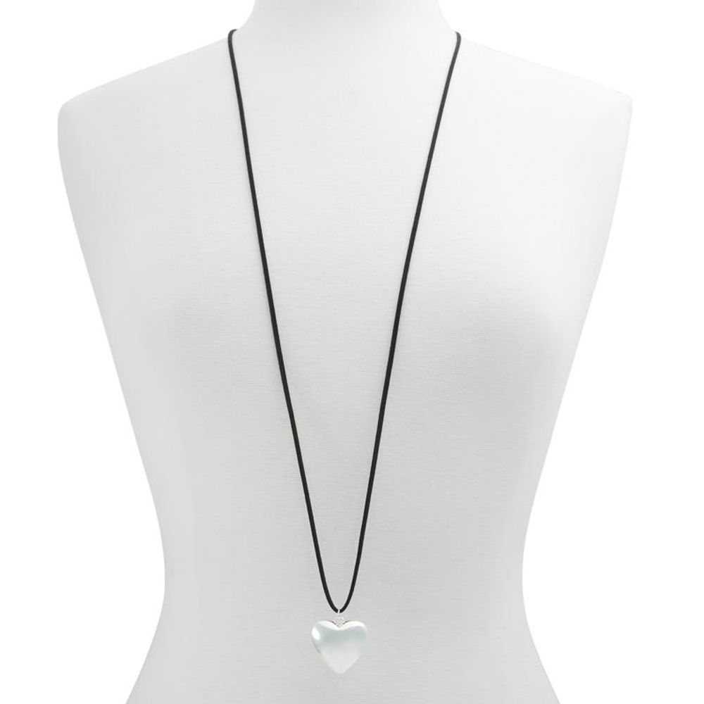 ALDO Women's Silver Brass & Elastane Necklace - Bicolour Black Silver