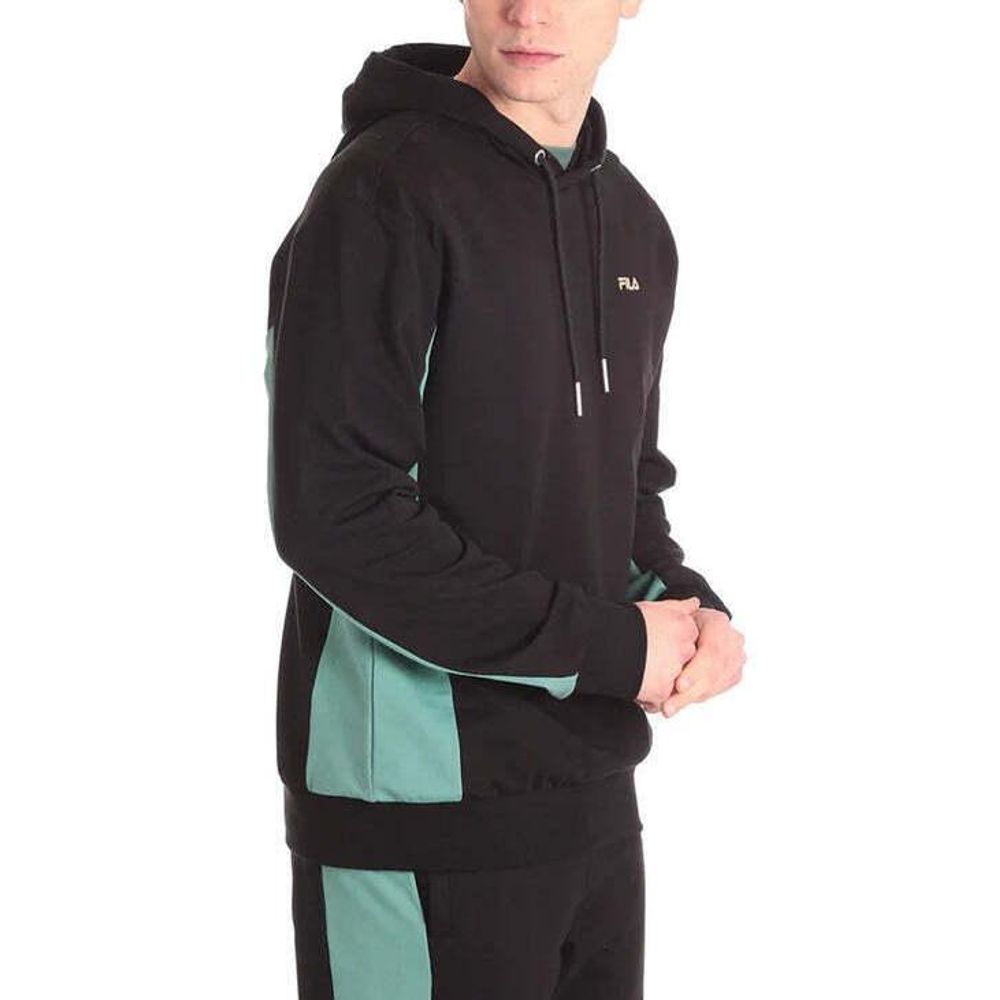 Fila Men's Athletic Stretch Cotton Sweatshirt - Black Green