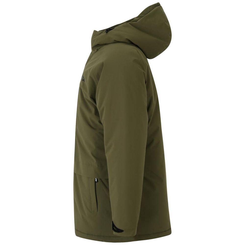Fila Men's Lightweight Down Polyester Parka - Green Olive