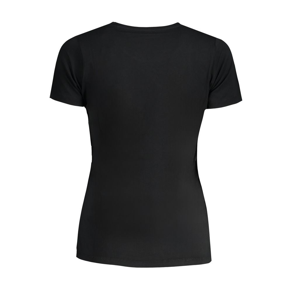 T-Shirt by Pepe Jeans for women in stretch cotton black & print showcases a chic silhouette, artfully detailed with a chic and for a chic finish.