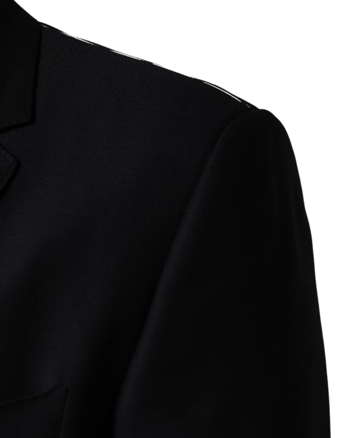 Dolce & Gabbana Women's Single Breasted Virgin Wool Viscose & Silk Blazer - Black