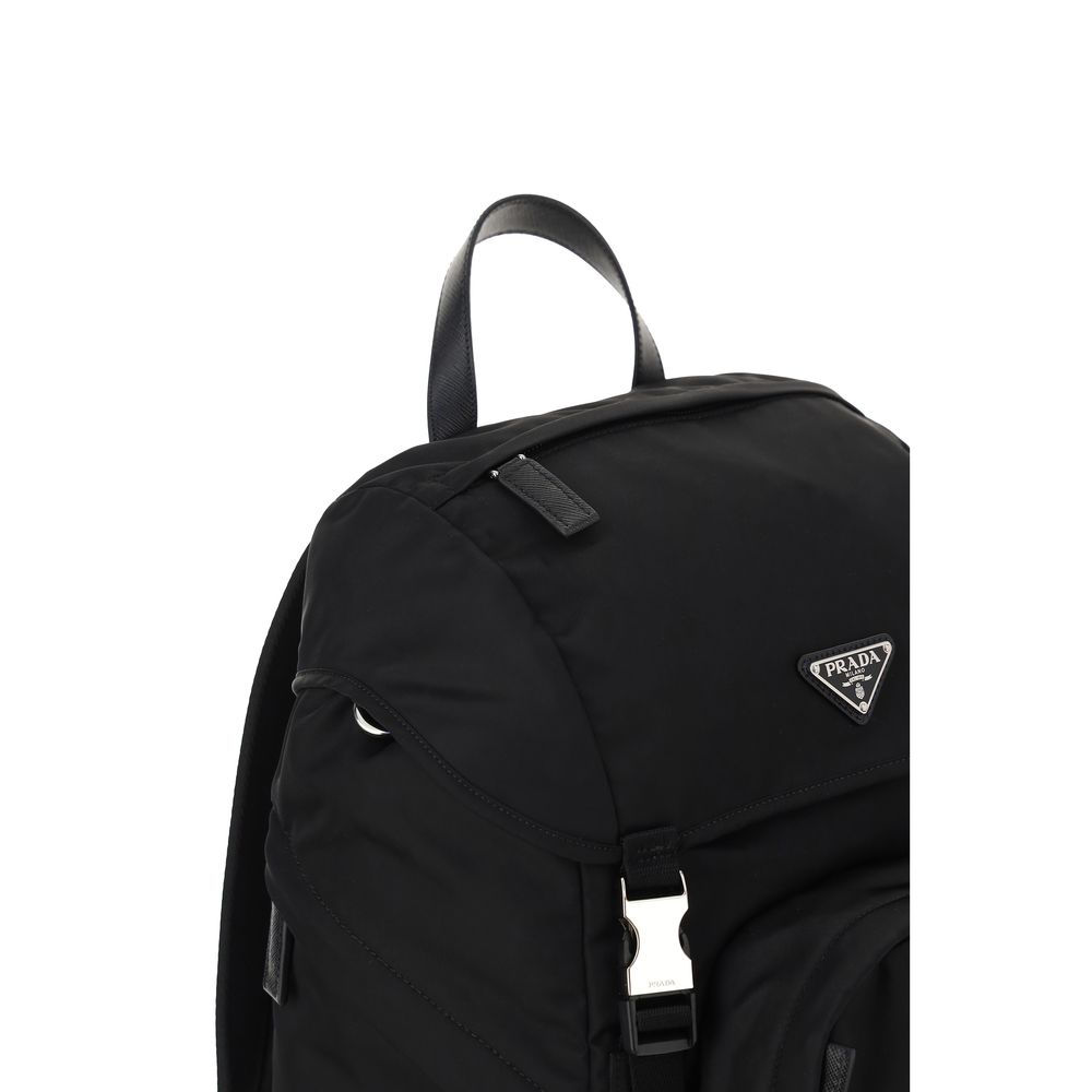 Prada Black Recycled Polyamide Backpack