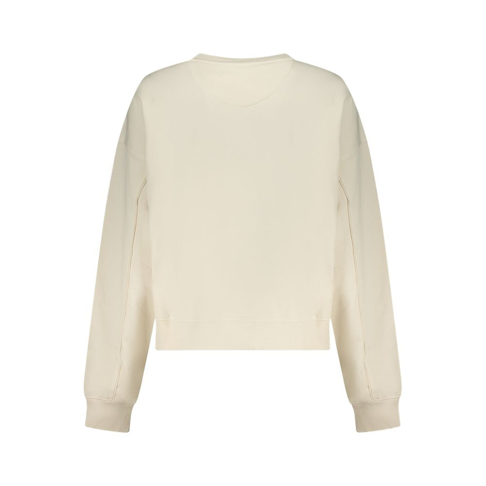 Guess Jeans Women's Crew Neck Cotton Polyester Sweatshirt - Red White