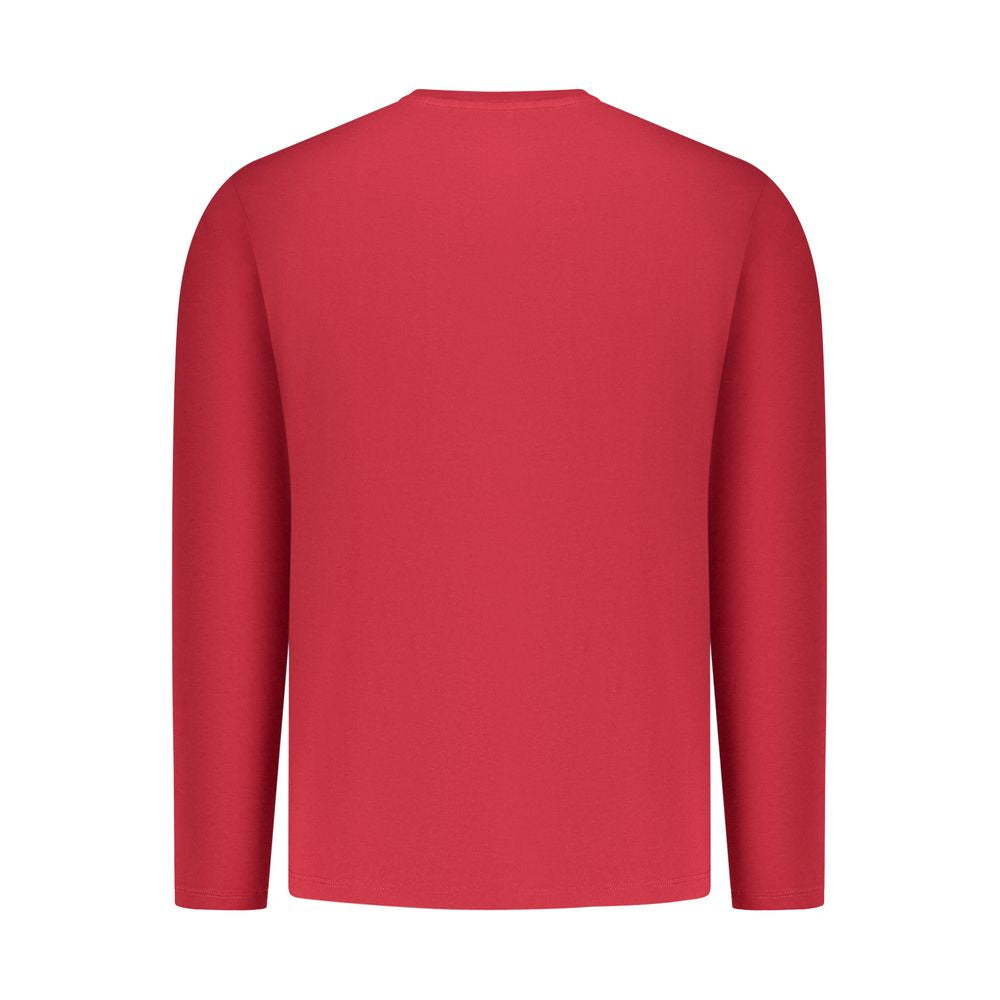 Activewear T-Shirt by Pepe Jeans for men in cotton polyester gray, red & print features an contemporary design with , a length, and a contemporary .