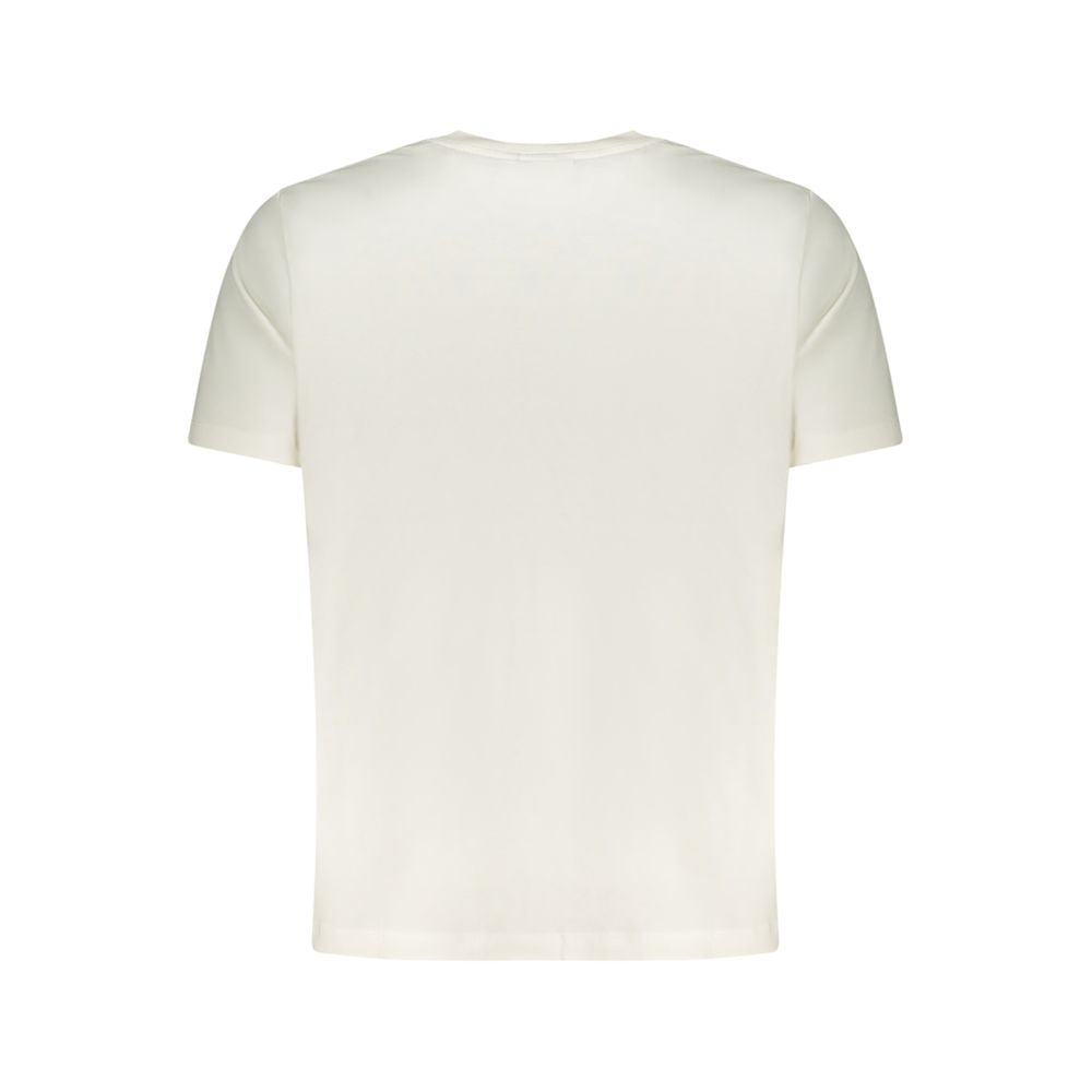 Activewear T-Shirt by Pepe Jeans for men in cotton white & print features a sporty silhouette with and , showcasing innovative for a sporty finish.