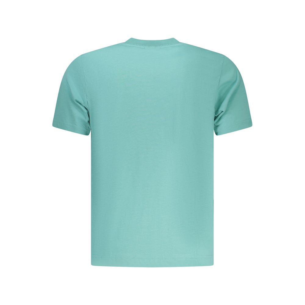 Activewear T-Shirt by North Sails for men in cotton azzurro features an athletic silhouette with sleeves and a crew neckline neckline, enhanced by high-performance .