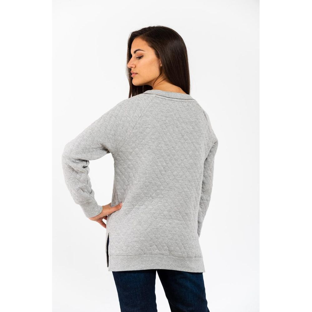 Gas Women's Cotton Polyester Sweatshirt - Gray