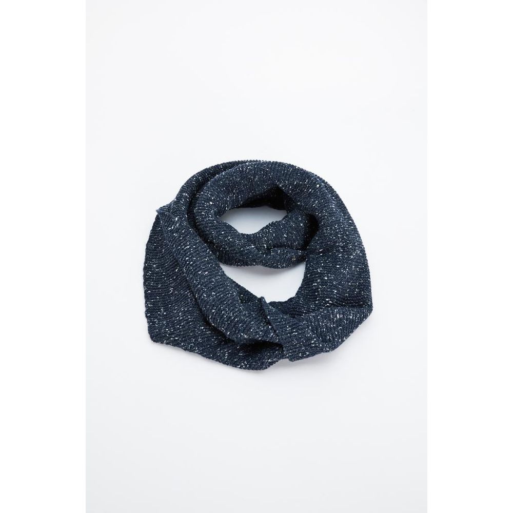 Gas Silk Marabou Acrylic Wool Wrap Scarf - Blue