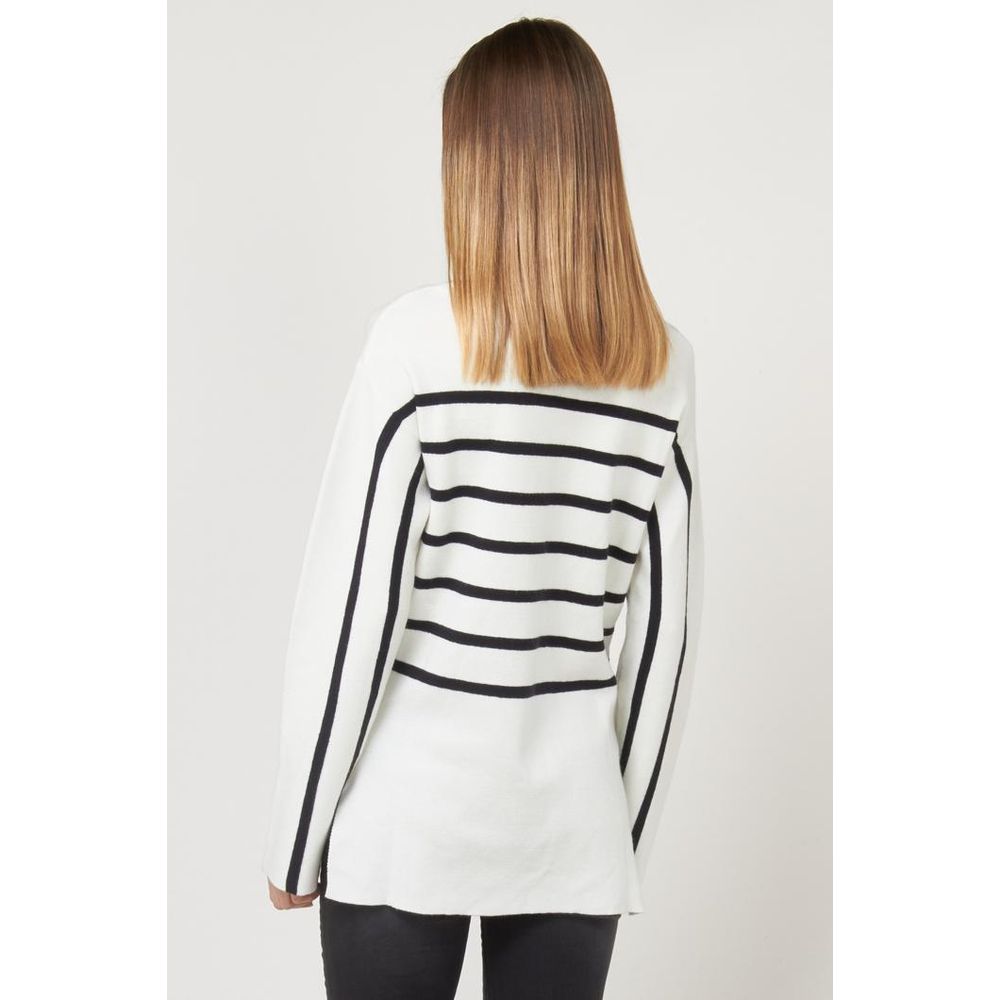 Gas Women's Wool Acrylic Sweatshirt - White