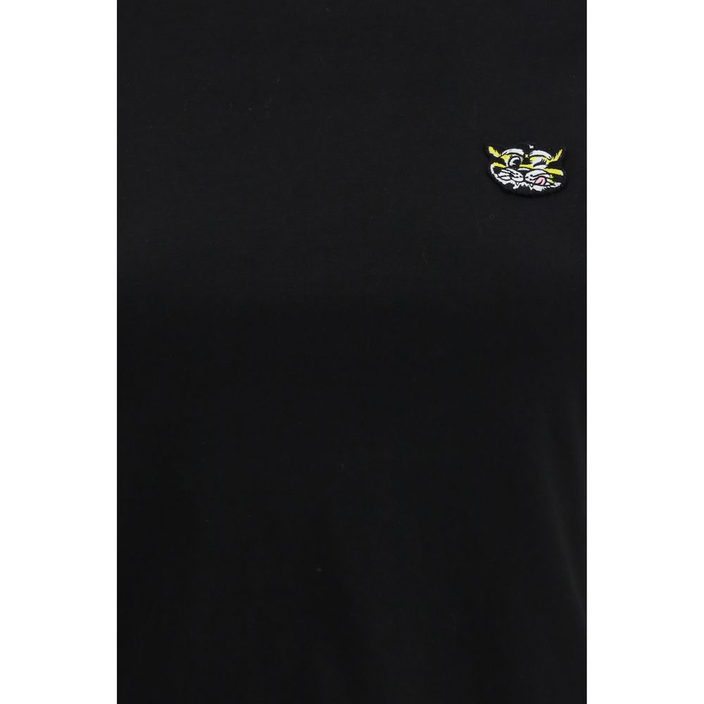T-Shirt by Kenzo for women in cotton black & signature features a plush silhouette, showcasing a sophisticated and for a truly plush finish.