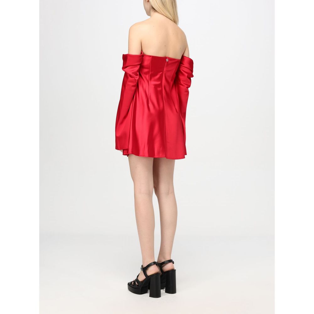 Dress by Aniye By for women in polyester multicolor features a dramatic silhouette, showcasing an elegant and that flows into a dramatic short.