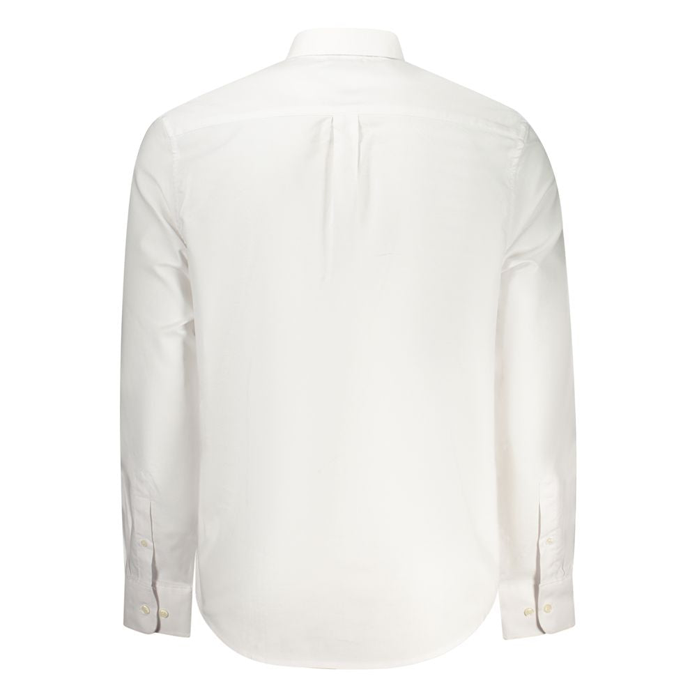 Dress Shirt by Norway 1963 for men in cotton white features an polished silhouette, showcasing a sophisticated button-down-collar neckline and detail for a truly polished finish.