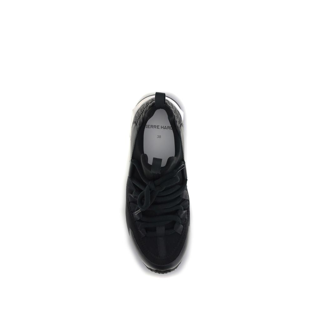 Athletic Sneakers by Pierre Hardy for women in bos taurus calf leather & neoprene black & monogram features an effortless chic silhouette, showcasing the signature athletic style of the Women's Athletic Bos Taurus Calf Leather & Neoprene Sneakers collection with a truly effortless chic finish.