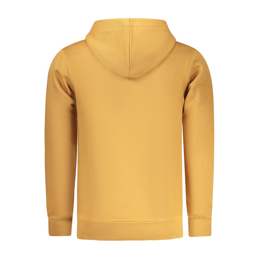 Hooded Sweatshirt Hoodie by Rifle for men in cotton polyester brown & print showcases a city-ready silhouette, artfully detailed with a signature and for a city-ready finish.