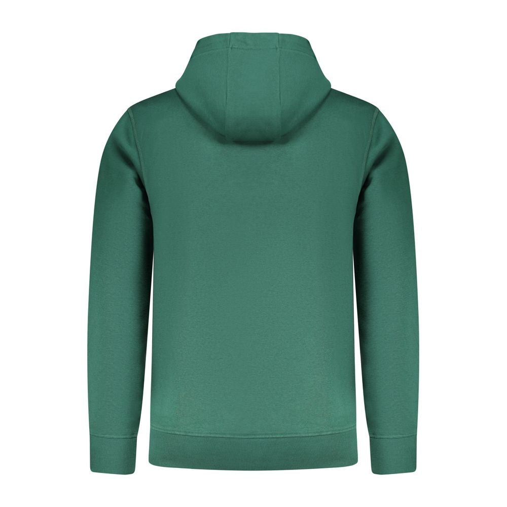 Hooded Sweatshirt Hoodie by Rifle for men in cotton polyester green & print features a slouchy chic silhouette, detailed with a slouchy chic and a signature for an elevated aesthetic.