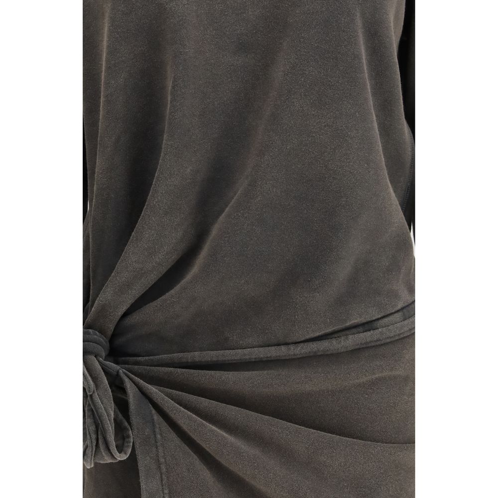 Dress by Isabel Marant Étoile for women in cotton gray & toile features an magnificent silhouette, artfully detailed with a magnificent crew asymmetric neckline and that flows into an magnificent short.