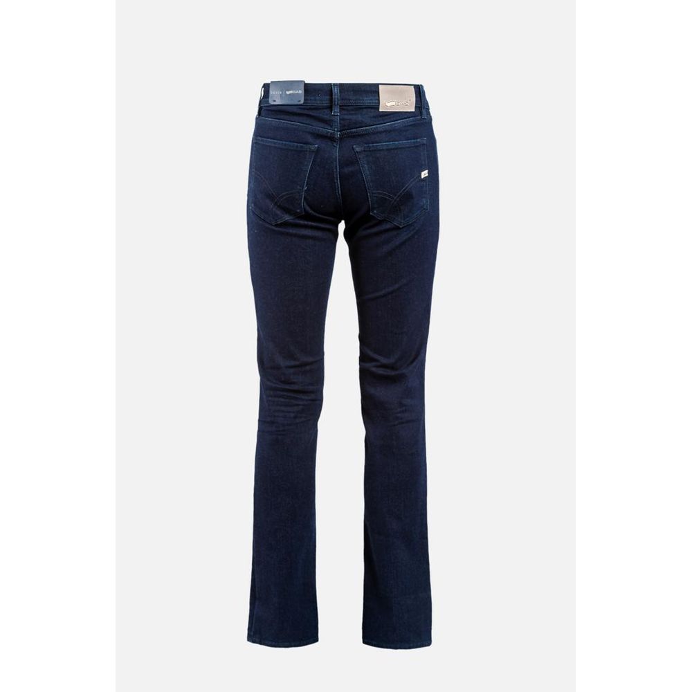 Gas Men's Stretch Denim Cotton & Wool Jeans - Dark Blue
