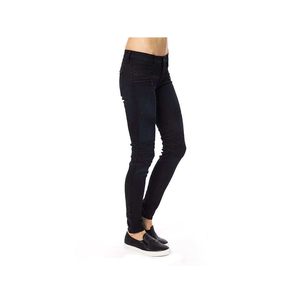 Gas Blue Cotton Skinny Jeans