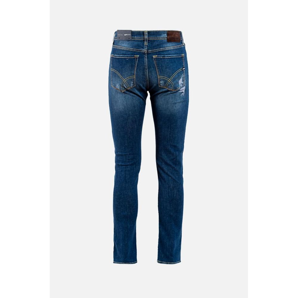 Gas 9 To 5 Men's Slim Stretch Denim Cotton Jeans - Blue Natural
