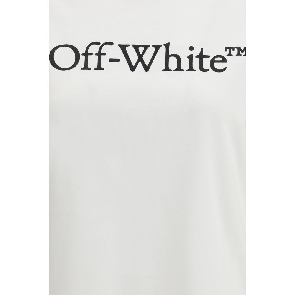 Activewear T-Shirt by Off-White for women in cotton white features a sporty silhouette with and crew neckline, showcasing innovative for a sporty finish.