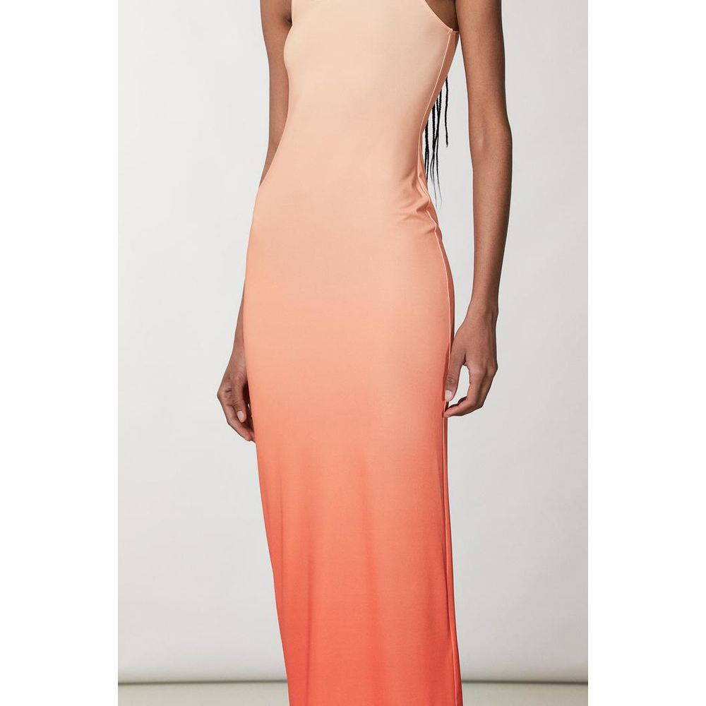 Patrizia Pepe Women's Sleeveless Stretch Polyester Long Dress - Multicolor Print