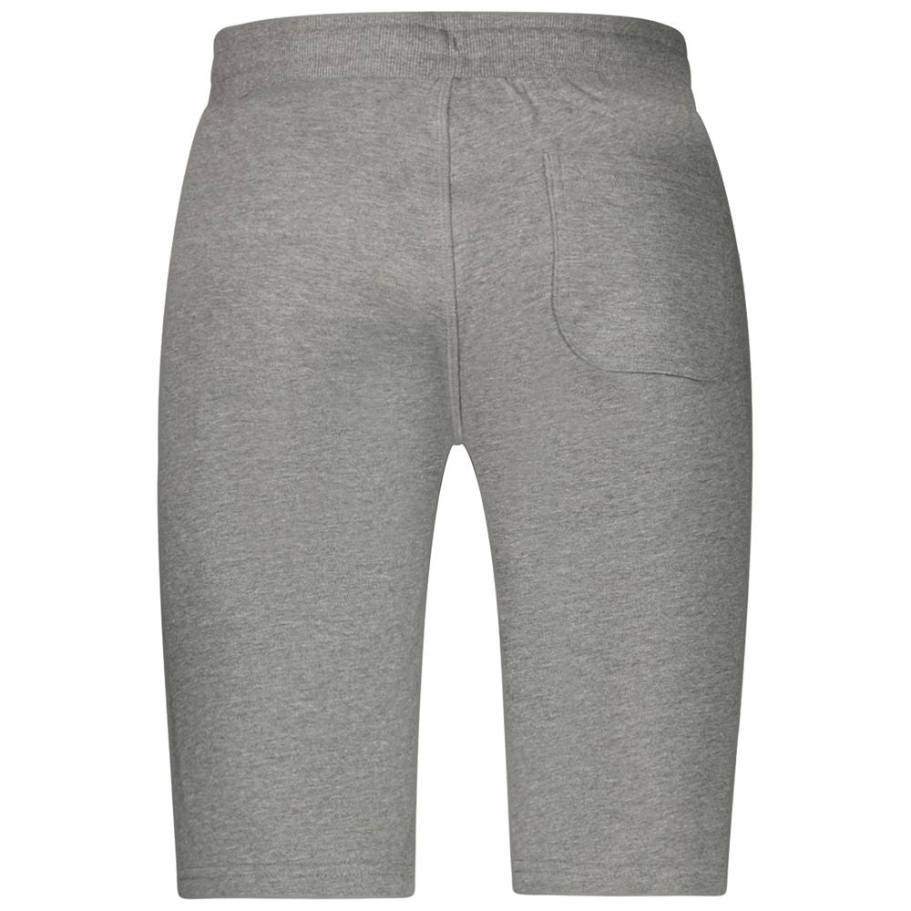 Activewear Shorts by North Sails for men in cotton gray features an sporty athletic with adjustable-waistband, presenting a short and designed for a sporty look.