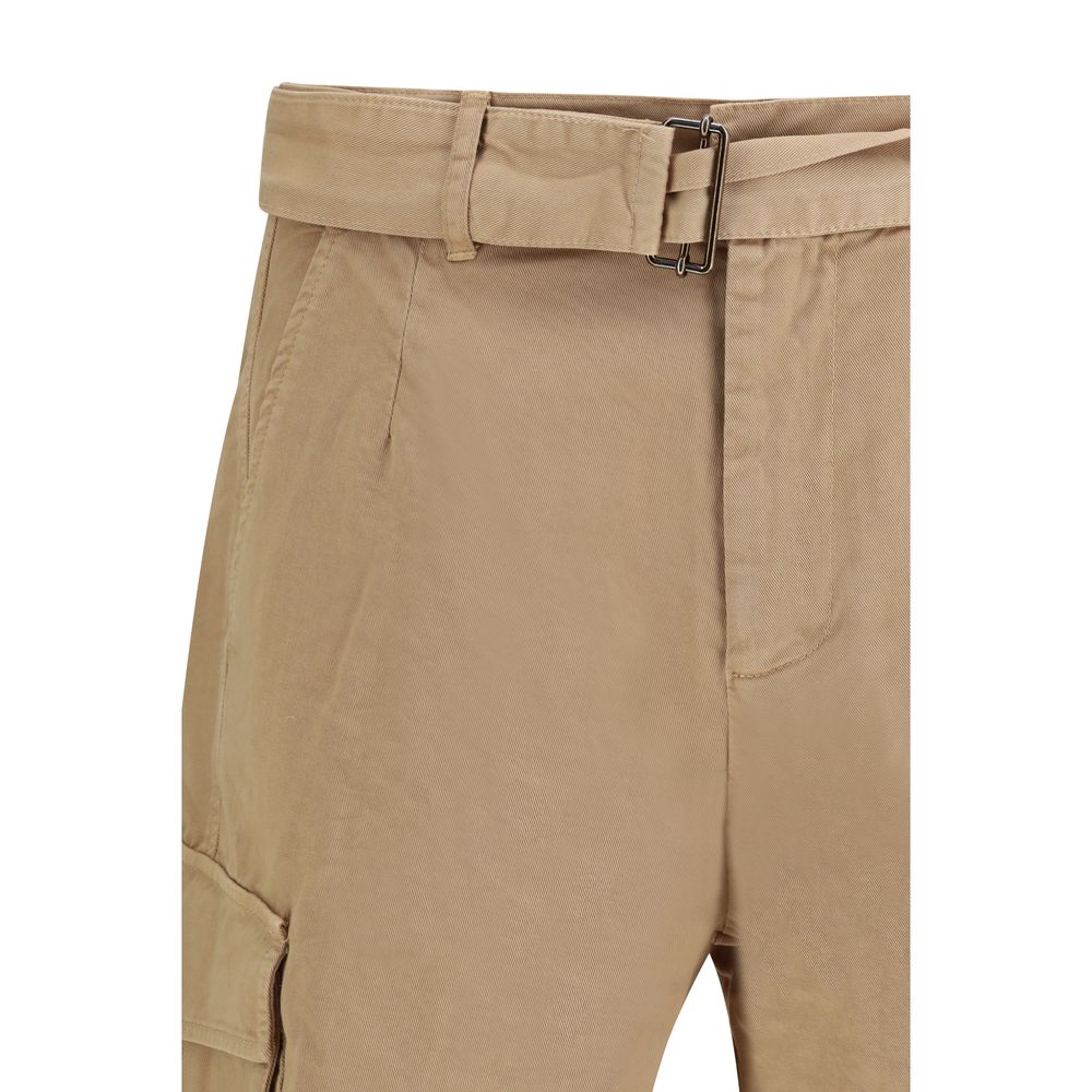 Bermuda Shorts by Laneus for men in cotton beige features an nuanced silhouette, showcasing a nuanced relaxed-fit & regular-fit with a short cut and for a sophisticated, premium finish.
