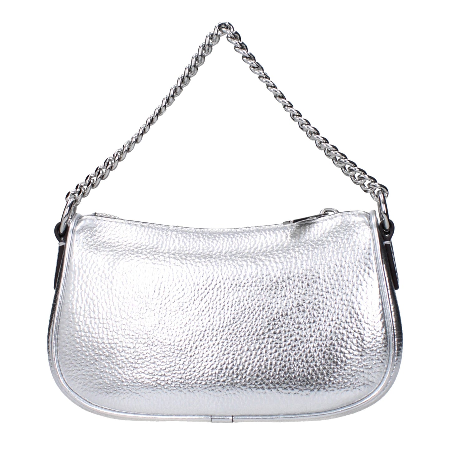 This Handbag by Michael Kors for women in leather and gray & silver presents a sculptural silhouette featuring a secure , ample , and versatile adjustable-strap for a sculptural finish.