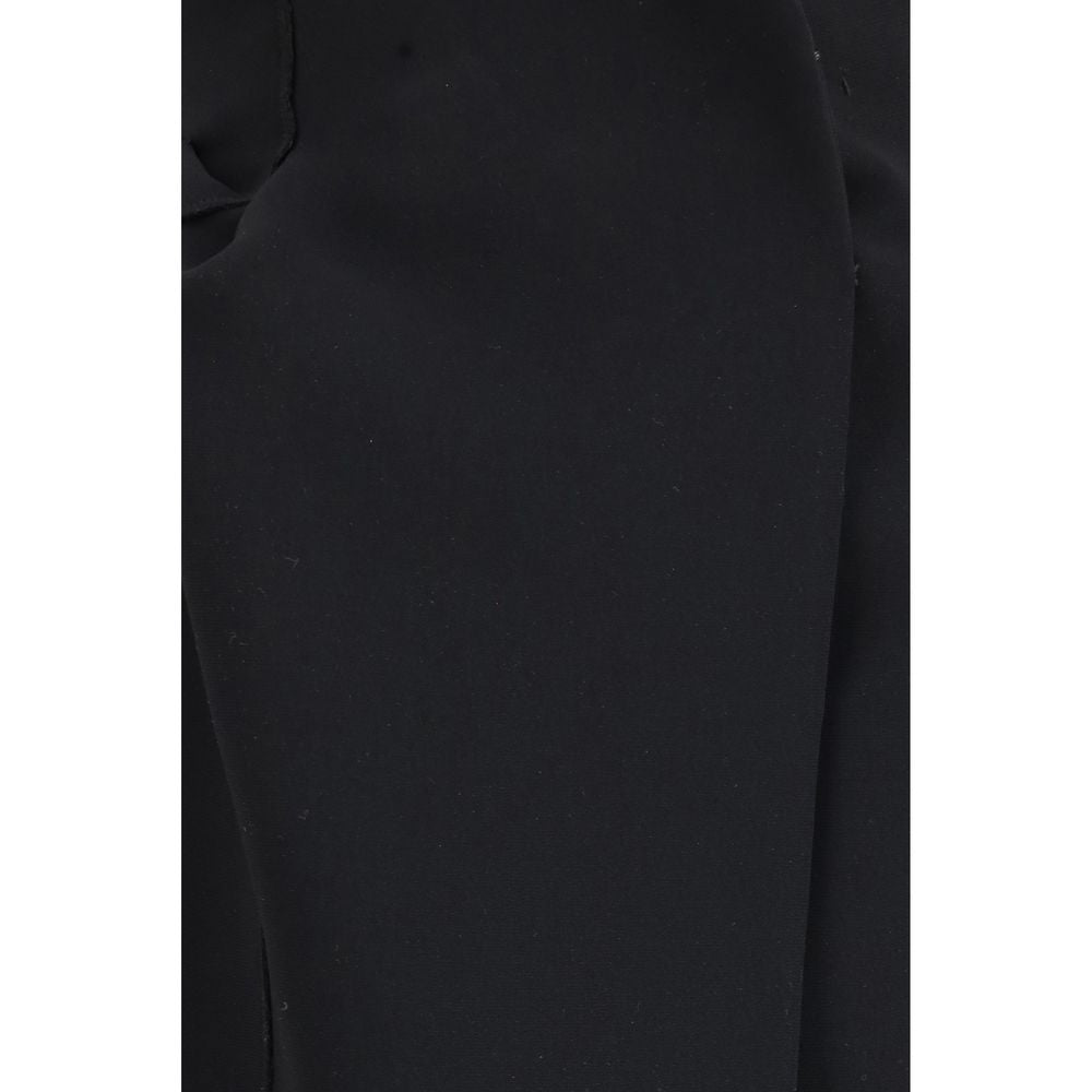 Dress by Khaite for women in polyester crepe black features an eye catching silhouette with a sophisticated , elegant , and a refined long for a eye catching aesthetic.
