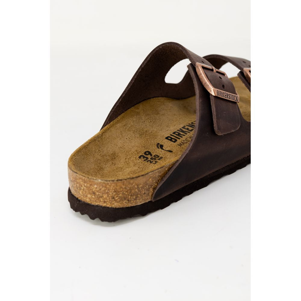 Birkenstock Icon Women's Latex Suede Leather & Cork Slider Slippers - Brown