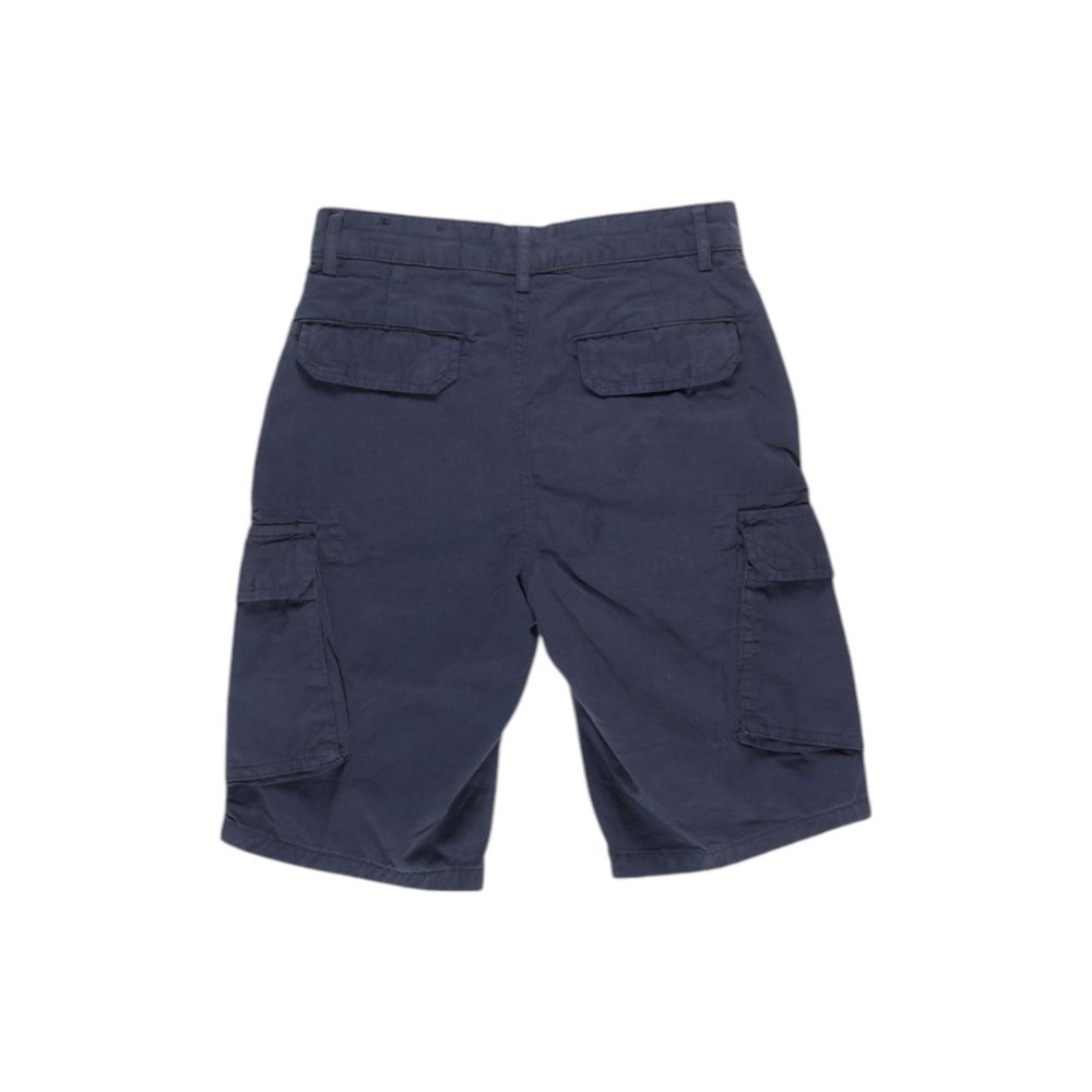 Lyle & Scott Men's Regular-Fit Cotton Bermuda Shorts - Blue