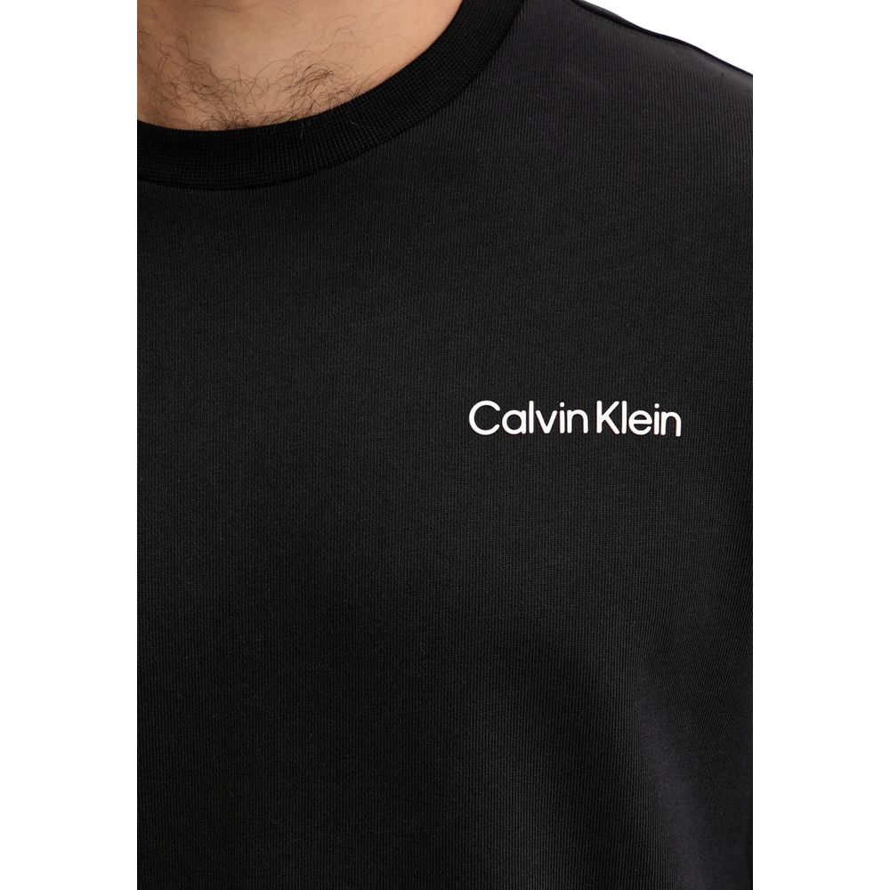 Activewear Sweatshirt by Calvin Klein Sport for men in cotton polyester black features an contemporary silhouette with , refined detailing, and an contemporary for a sophisticated performance look.