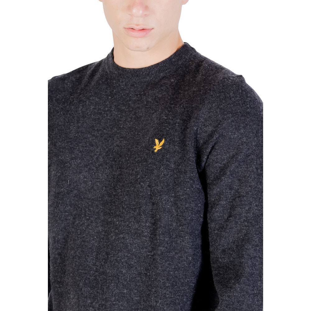 Lyle & Scott Men's Crew-Neck Wool 7 Nylon Sweatshirt - Black