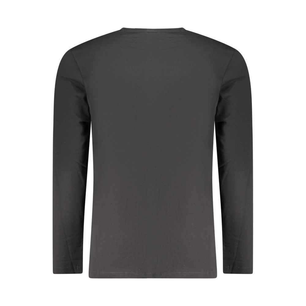 Hugo Boss Men's Long-Sleeve Stretch Cotton T-Shirt - Black