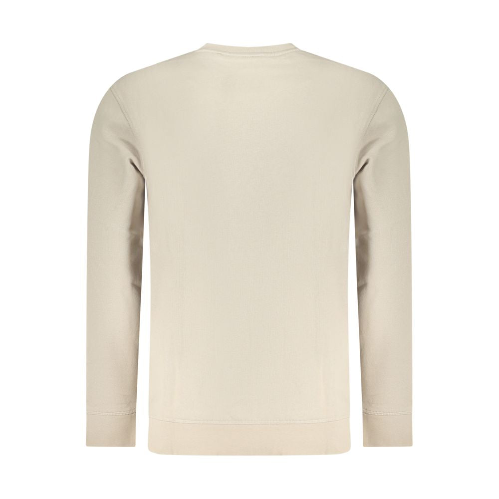 Sweatshirt by Hugo Boss for men in cotton beige features an enviable silhouette, showcasing a premium and refined for a truly enviable finish.