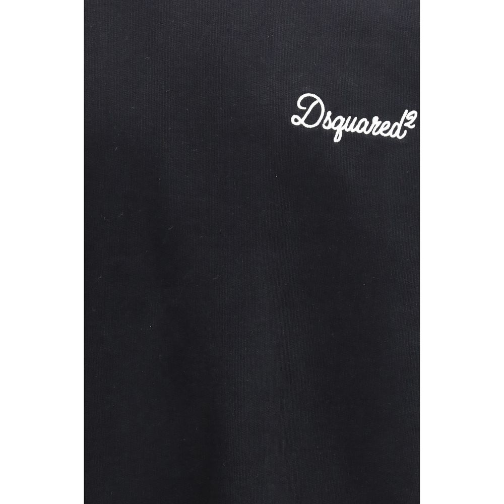 Sweatshirt by Dsquared² for men in cotton black & signature features an magnificent silhouette, showcasing a sophisticated and detail for a truly magnificent finish.