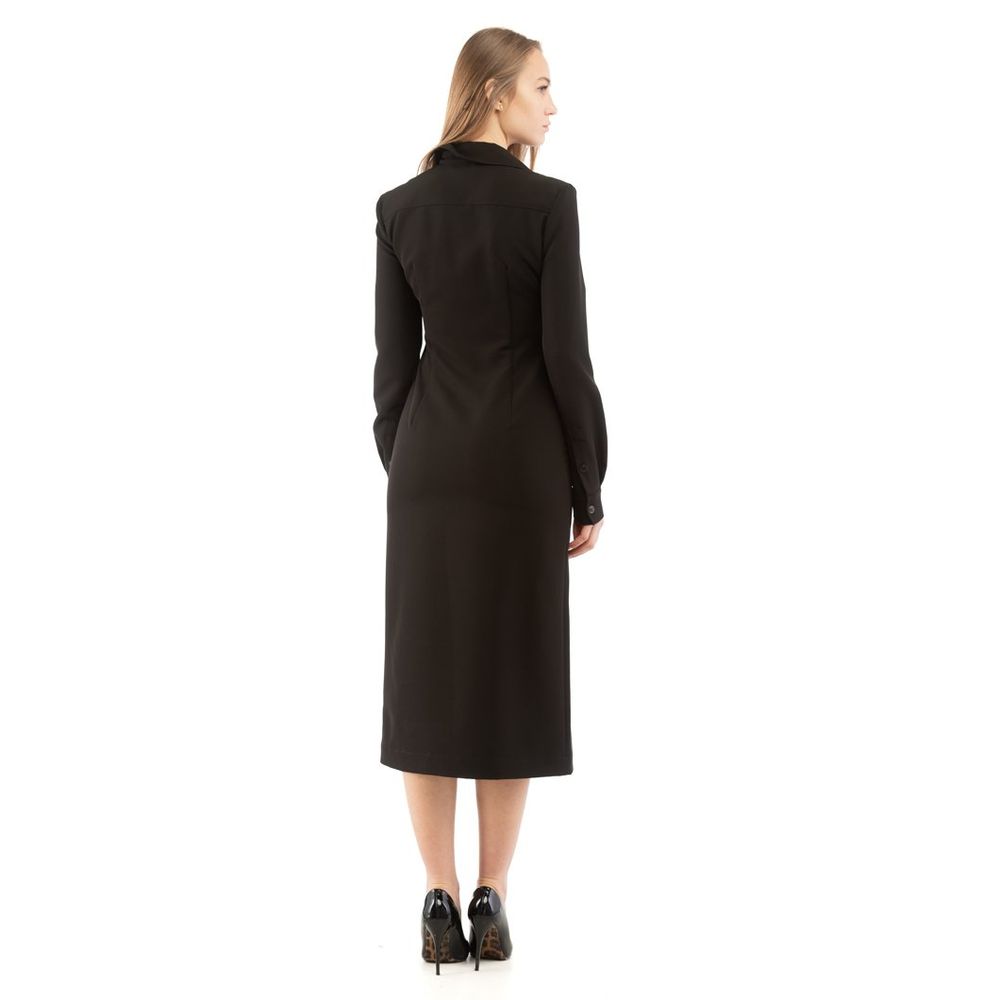 Moschino Women's Long-Sleeve Polyester Long Dress - Black
