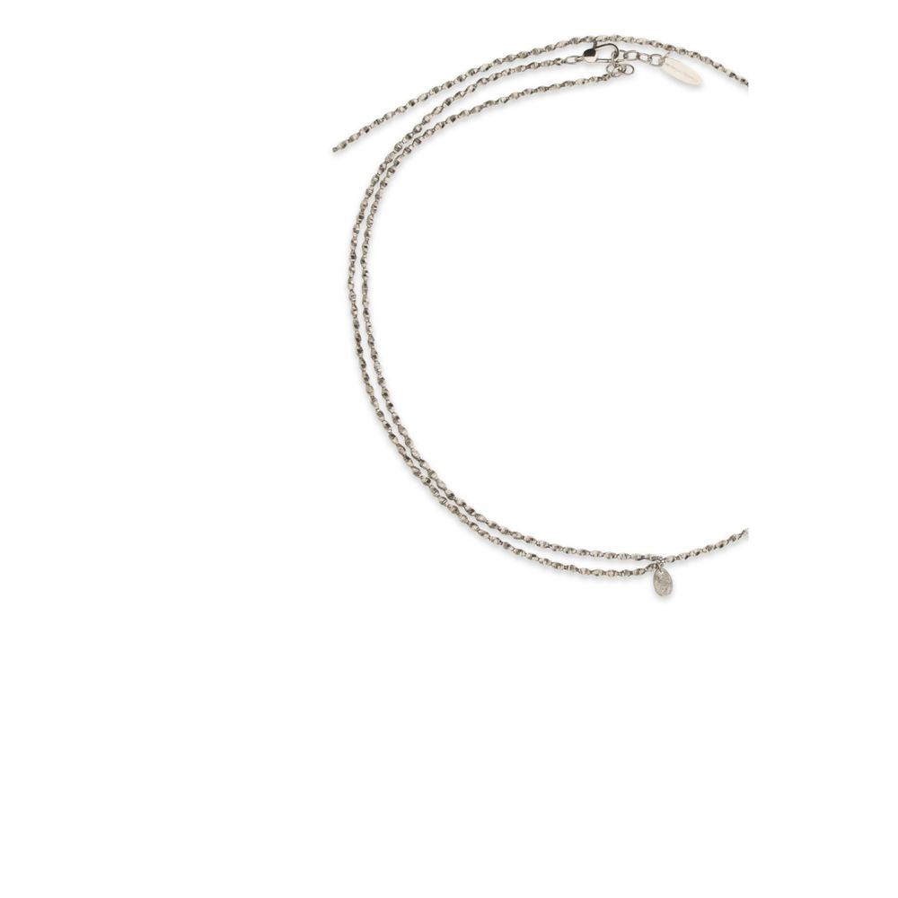 Necklace by Brunello Cucinelli for women in polyester polyethylene & polyurethane gray presents a artisanal silhouette, artfully highlighting the and artisanal Women's Metal Necklace aesthetic for a sophisticated finish.