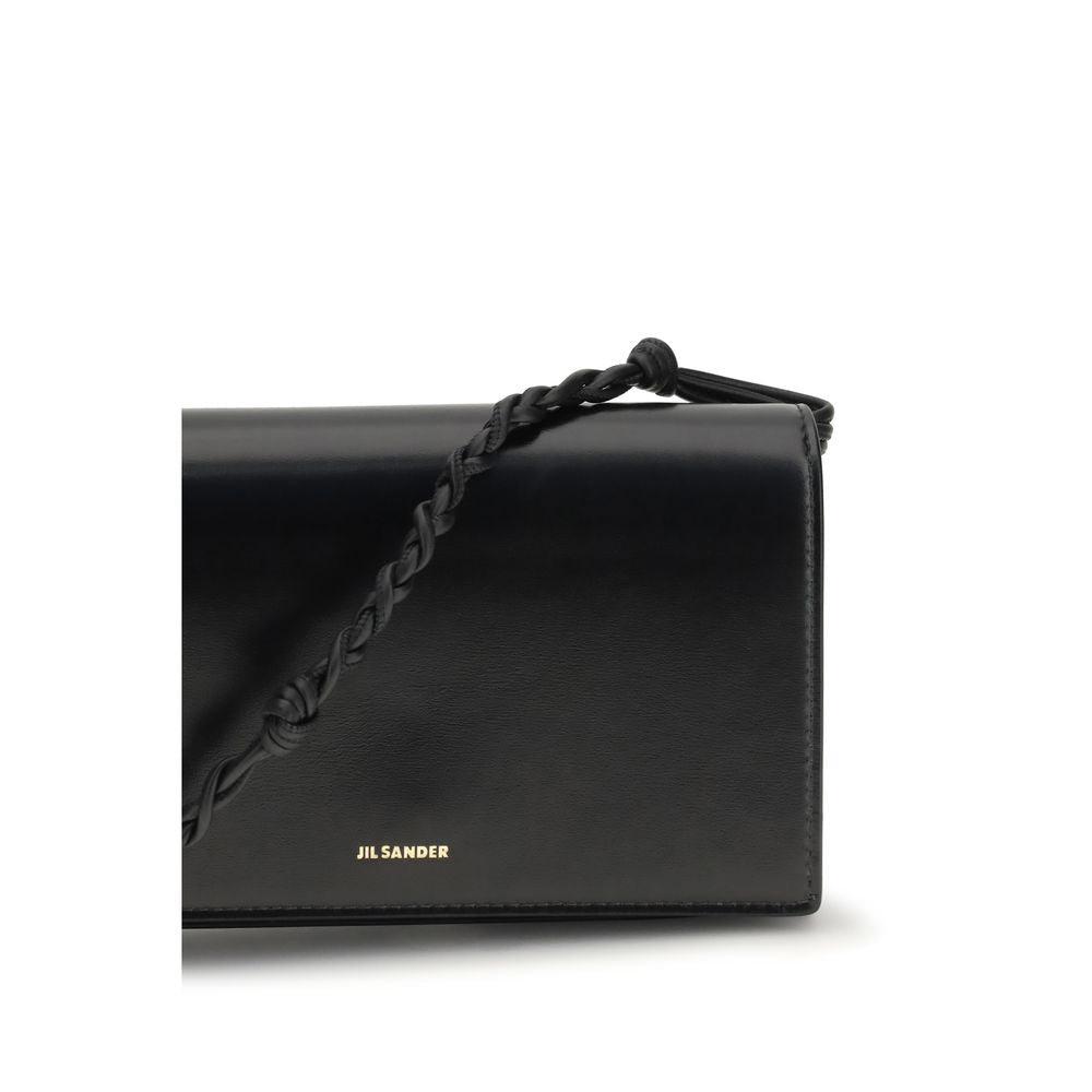 Cardholder Wallet by Jil Sander for women in bos taurus calf nappa leather black & signature presents a refined silhouette, artfully capturing the essence of the Tangle Bos Taurus Calf Nappa Leather Cardholder Wallet design with sophisticated card-organization for a refined look.