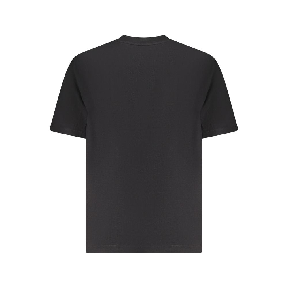 T-Shirt by Guess Jeans for men in organic cotton black features a plush silhouette, showcasing a sophisticated and for a truly plush finish.