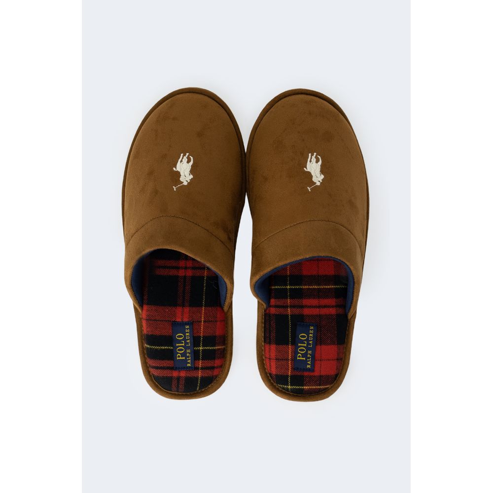 Slippers by Ralph Lauren for men in polyester beige presents a something went wrong. try again. silhouette, perfectly capturing the something went wrong. try again. essence of Men's Polyester Slippers with its signature and .