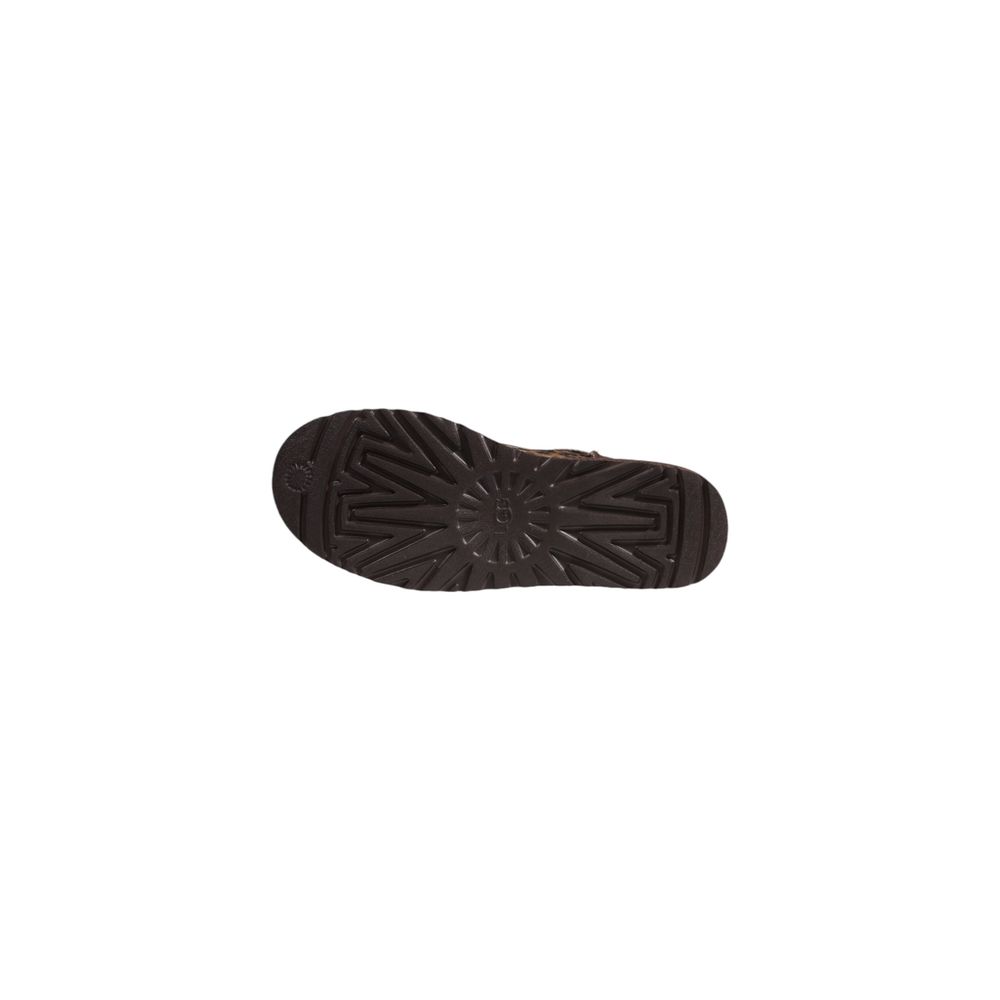 Ankle Boots by UGG for women in suede leather & rubber animal & brown showcases a ergonomic silhouette from the Women's Suede Leather & Rubber Ankle Boots collection, featuring a ergonomic and a ergonomic .
