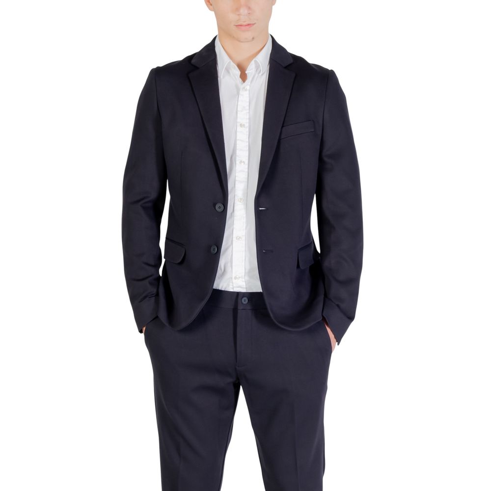 Antony Morato Men's Lightweight Stretch Viscose Blazer - Blue