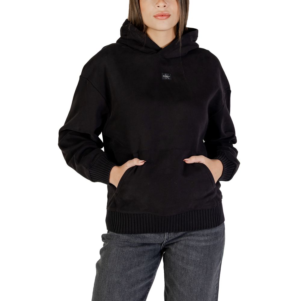 Calvin Klein Jeans Women's Cotton Hoodie - Black